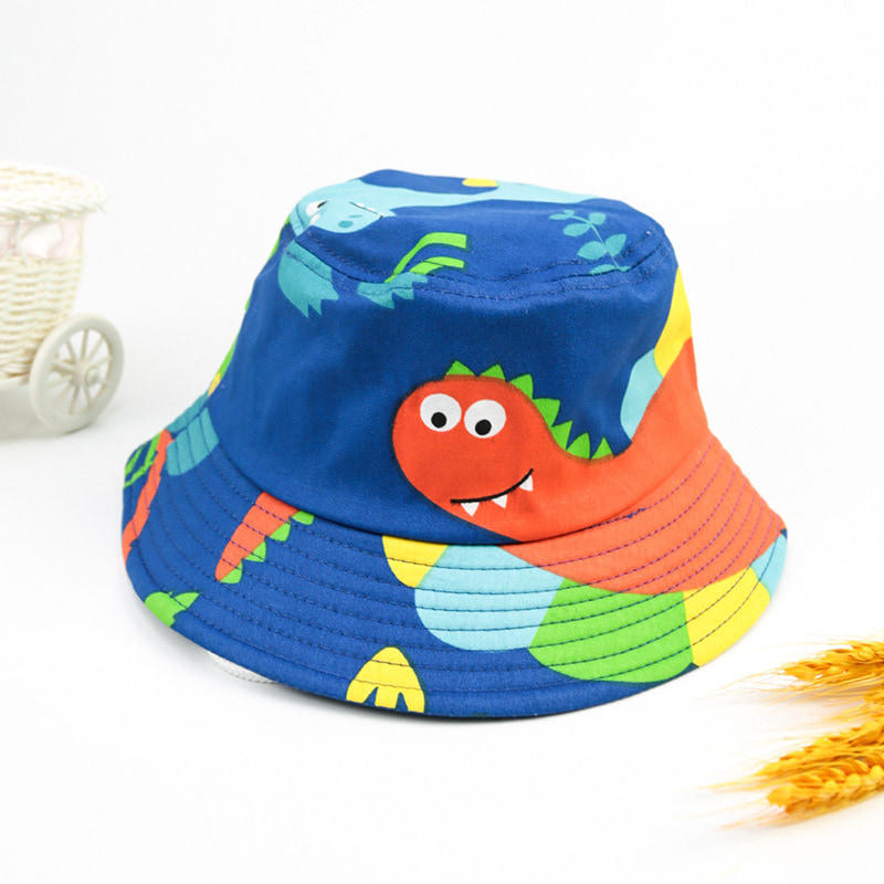 BK00008 2-4 سنوات من العمر الكرتون Sunblock الاطفال دلو قبعة للأولاد والبنات