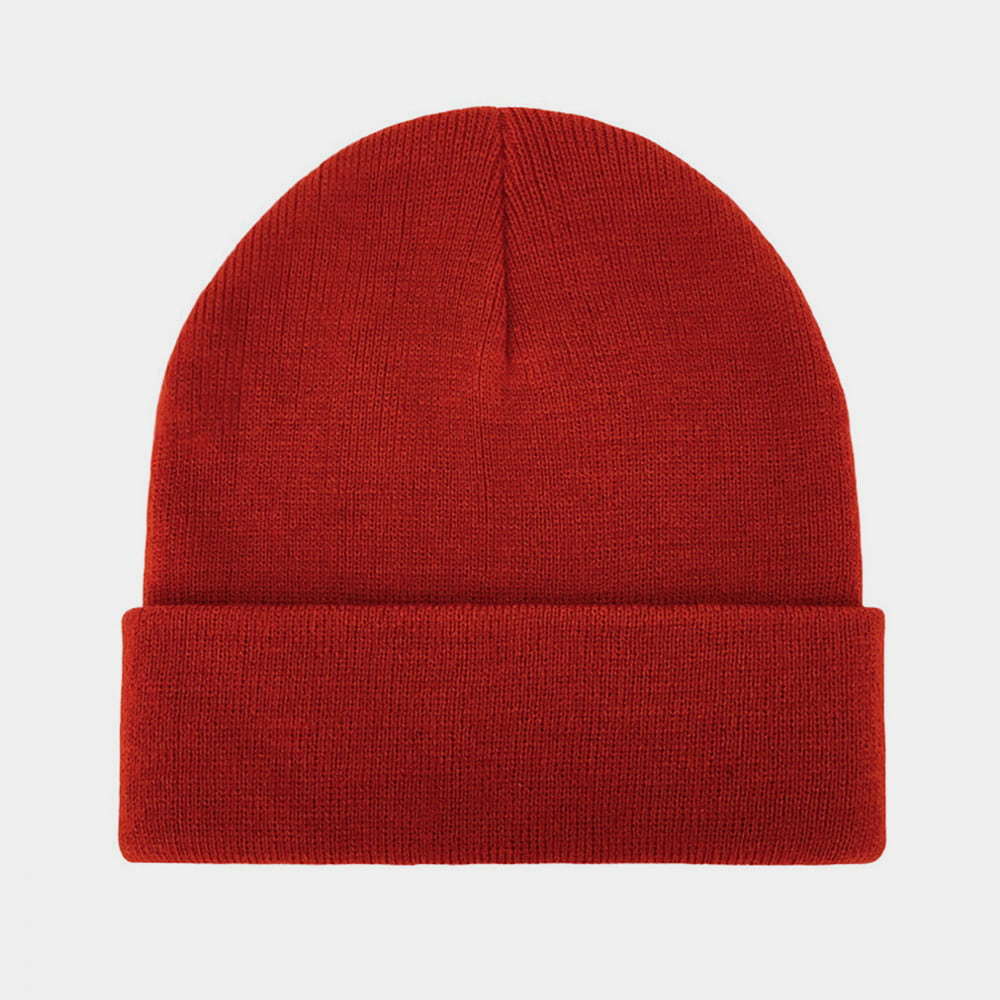 قبعة محبوك H00002 بلون الخريف والشتاء للرجال والنساء في الهواء الطلق