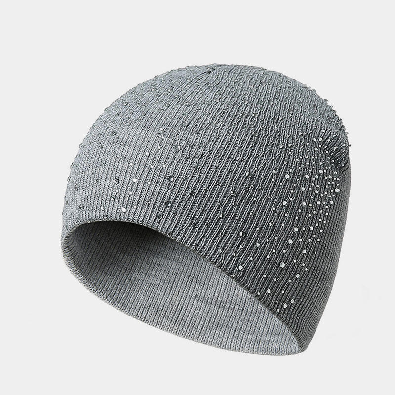 H00057 قبعة منسوجة من الماس الساخن للبالغين