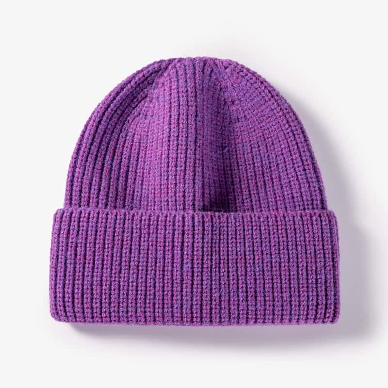 H00078 قبعة محبوكة أكريليك مترهلة للنساء متعددة الألوان