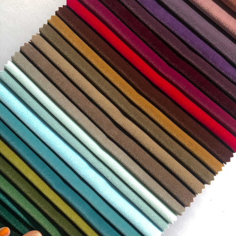 SM-B0023 53 لونًا من قماش الأريكة المخملية الهولندية غير المقطوعة من جانب واحد