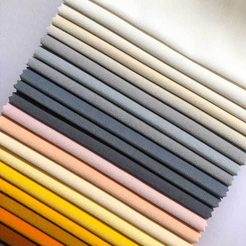 SM-B0023 53 لونًا من قماش الأريكة المخملية الهولندية غير المقطوعة من جانب واحد